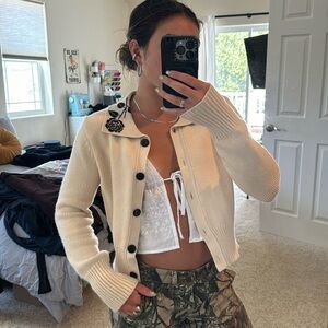 Lisa says Gah knit rose cardigan XS/S